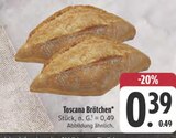 E center - Toscana Brötchen Angebot im Prospekt Toscana Brötchen bei E center im Prospekt "" für 0,39 €
