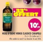Huile d'olive vierge Classico - Carapelli - Supermarchés Match à Lens Huile d'olive vierge Classico - Carapelli en promo chez Supermarchés Match Lens à 10,99 €