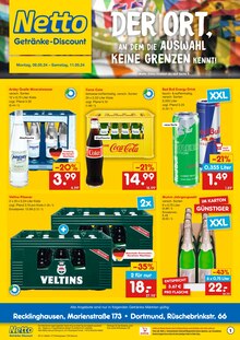 Cola im Netto Marken-Discount Prospekt "DER ORT, AN DEM DIE AUSWAHL KEINE GRENZEN KENNT." mit 6 Seiten (Castrop-Rauxel)