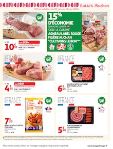 Promotion Comté dans le prospectus Auchan Hypermarché, valable du 09/06/2026 au 21/06/2026 Promo Comté dans le catalogue Auchan Hypermarché du moment à la page 27