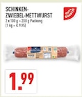 Aktuelle Mettwurst Angebote bei Marktkauf in Essen Aktuelles Schinken-Zwiebel-Mettwurst Angebot bei Marktkauf in Essen ab 1,99 €