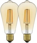 Lot de 2 ampoules led à filament EDISON - Lexman - Weldom à Versailles Lot de 2 ampoules led à filament EDISON - Lexman en promo chez Weldom Versailles à 8,90 €
