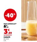 Carafe dans le catalogue Super U