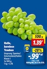 Helle, kernlose Trauben im Angebot bei Lidl in Ludwigshafen Helle, kernlose Trauben Angebote bei Lidl Ludwigshafen für 0,99 €