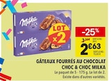 Gâteaux fourrés au chocolat Choc & Choc - Milka dans le catalogue Supeco