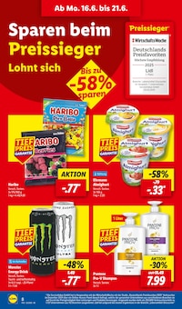 Energydrink im aktuellen Lidl Prospekt (Freising) Energydrink im Lidl Prospekt "LIDL LOHNT SICH" mit 63 Seiten (Freising)