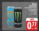 Energy Drink im Angebot bei EDEKA in Gera Energy Drink Angebote von Monster bei EDEKA Gera für 0,77 €