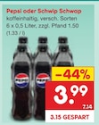 Aktuelles Pepsi oder Schwip Schwap Angebot bei Netto Marken-Discount in Paderborn ab 3,99 €