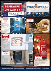 Aktueller PROFI Wesch Baumärkte Prospekt in Körner und Umgebung, "Fachmarkt für Bauen, Heimwerken & Garten" mit 8 Seiten, 27.12.2025 - 03.01.2026