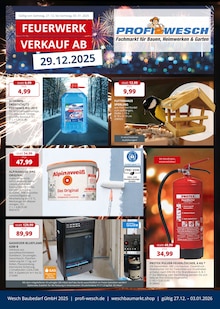 Aktueller PROFI Wesch Prospekt "Fachmarkt für Bauen, Heimwerken & Garten" Seite 1 von 8 Seiten