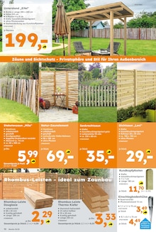 Zaun Sichtschutz Angebot im Globus-Baumarkt Prospekt, gültig von 04.05.2025 bis 10.05.2025 Zaun Sichtschutz Angebot im aktuellen Globus-Baumarkt Prospekt auf Seite 10