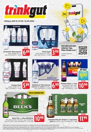 Supermarkt Prospekt von Trinkgut Backnang Trinkgut Prospekt: "Aktuelle Angebote", 6 Seiten, 07.09.2026 - 12.09.2026