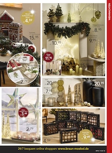 Weihnachtsbaum im BRAUN Möbel-Center Prospekt "HAUSMESSE" mit 16 Seiten (Konstanz)