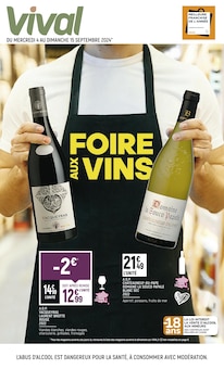 Prospectus Vival de la semaine "Foire aux vins" avec 1 pages, valide du 04/09/2024 au 15/09/2024 pour Antibes et alentours