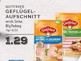 Geflügel-Aufschnitt im Angebot bei EDEKA in Dinslaken Geflügel-Aufschnitt Angebote von Gutfried bei EDEKA Dinslaken für 1,29 €