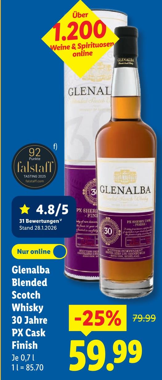 Blended Scotch Whisky 30 Jahre PX Cask Finish