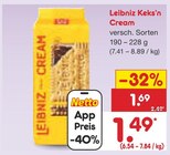 Keks'n Cream Angebote von Leibniz bei Netto Marken-Discount Nordhorn für 1,49 €