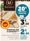 Promo Morbier AOP à 2,80 € dans le catalogue U Express à Pernes-les-Fontaines