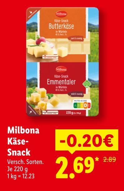 Emmentaler Käse-Snack