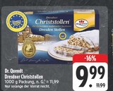 Dresdner Christstollen Angebote von Dr. Quendt bei EDEKA Plauen für 9,99 €