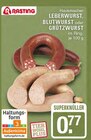 Hausmacher LEBERWURST, BLUTWURST oder GRÜTZWURST Angebote von Rasting bei EDEKA Haltern am See für 0,77 €