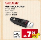 USB-STICK ULTRA 64 GB Angebote von SanDisk bei E center Wiesbaden für 7,99 €