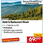 Netto Marken-Discount - Hotel & Restaurant Hirsch Angebot im Prospekt Hotel & Restaurant Hirsch bei Netto Marken-Discount im Prospekt "" für 69,00 €