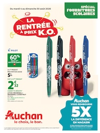 Catalogue Supermarchés de Auchan Hypermarché à Gensac-la-Pallue, avec 20 pages Prospectus Supermarchés de Auchan Hypermarché à Gensac-la-Pallue: "LA RENTRÉE À PRIX K.O.", 20 pages, 04/08/2026 - 30/08/2026