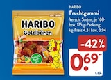 Fruchtgummi von Haribo im aktuellen ALDI SÜD Prospekt für 0,69 €