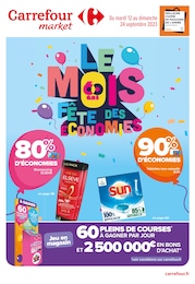 Prospectus Carrefour Market, "Le mois fête des économies" à Valenton et alentours, pages, 12/09/2023 - 24/09/2023 Catalogue Carrefour Market "Le mois fête des économies" à Valenton et alentours, pages, 12/09/2023 - 24/09/2023