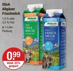 Allgäuer Frischmilch im V-Markt Prospekt Allgäuer Frischmilch von Stich im aktuellen V-Markt Prospekt für 0,99 €