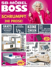 Aktueller SB Möbel Boss Prospekt mit Küche, "SCHRUMPFT DIE PREISE!", Seite 1
