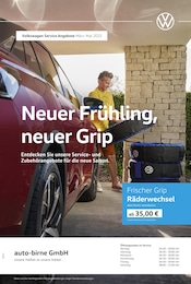 Aktueller Volkswagen Werkstatt & Auto Prospekt in Admannshagen-Bargeshagen und Umgebung, "Neuer Frühling, neuer Grip" mit 1 Seite, 01.03.2025 - 31.05.2025