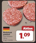 Aktuelle Steak Angebote bei combi in Oldenburg Aktuelles Hacksteak gewürzt Angebot bei combi in Oldenburg ab 1,09 €