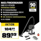 Aktuelles Nass-/Trockensauger KWD 3 S V-17/4/20 Anniversary Edition Angebot bei OBI in Jena ab 89,99 €