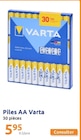 Piles AA - VARTA en promo chez Action Saint-Maur-des-Fossés à 5,95 €