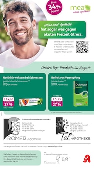 mea - meine apotheke Prospekt der KW 32 "Unsere August-Angebote" Aktueller mea - meine apotheke Prospekt "Unsere August-Angebote" Seite 1 von 4 Seiten