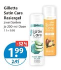 Satin Care Rasiergel von Gillette im aktuellen V-Markt Prospekt für 1,99 €