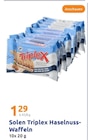 Triplex Haselnuss-Waffeln im Angebot bei Action in Saarbrücken Triplex Haselnuss-Waffeln Angebote von Solen bei Action Saarbrücken für 1,29 €