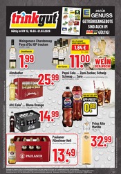 Trinkgut Supermarkt Prospekt der aktuellen Woche mit 2 Seiten, gültig von 16.03.2026 bis 21.03.2026, in Neckarsulm und Umgebung Aktueller Trinkgut Supermarkt Prospekt in Neckarsulm und Umgebung, "Aktuelle Angebote" mit 2 Seiten, 16.03.2026 - 21.03.2026