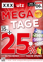 XXXLutz Möbelhäuser Prospekt "MEGA-TAGE", 5 Seiten, 30.05.2026 - 30.05.2026 Aktueller XXXLutz Möbelhäuser Prospekt, "MEGA-TAGE", mit Angeboten der Woche, gültig von 30.05.2026 bis 30.05.2026