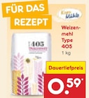 Weizenmehl Type 405 von Kaufland für 0,59 € bei Netto Marken-Discount im Angebot Weizenmehl Type 405 von Kaufland im aktuellen Netto Marken-Discount Prospekt