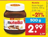 Nuss-Nugat-Creme im Angebot bei Netto Marken-Discount in Nürnberg Nuss-Nugat-Creme Angebote von Nutella bei Netto Marken-Discount Nürnberg für 2,99 €