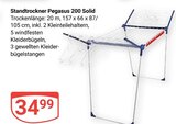 Standtrockner Pegasus 200 Solid Angebote bei GLOBUS Wetzlar für 34,99 €