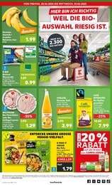 Supermarkt Prospekt von Kaufland in Eisenberg Aktueller Kaufland Supermärkte Prospekt für Eisenberg: BIO mit 8} Seiten, 20.06.2025 - 25.06.2025
