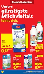 Vollmilch im Lidl Prospekt "Der Preisführer macht Deutschland dauerhaft günstiger!" auf Seite 20