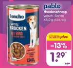 Hundenahrung von pablo im aktuellen Netto Marken-Discount Prospekt für 1,29 €