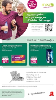 mea - meine apotheke Prospekt der KW 14 "Unsere April-Angebote" Aktueller mea - meine apotheke Prospekt "Unsere April-Angebote" Seite 1 von 4 Seiten