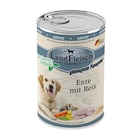 LandFleisch Dog Classic Ente mit Reis und Gartengemüse 400 g im Angebot bei Zookauf in Meerbusch LandFleisch Dog Classic Ente mit Reis und Gartengemüse 400 g Angebote von Landfleisch bei Zookauf Meerbusch für 1,29 €
