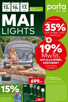 Aktueller porta Möbel Prospekt "MAILIGHTS" Seite 1 von 1 Seite für Bad Vilbel